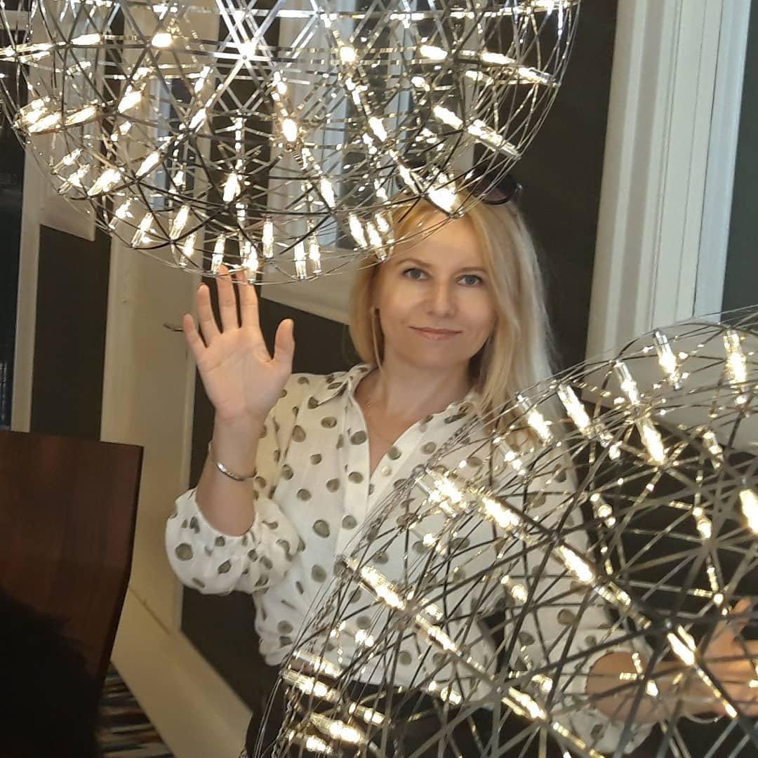 Delcourt Silber Spark Ball Pendelleuchte