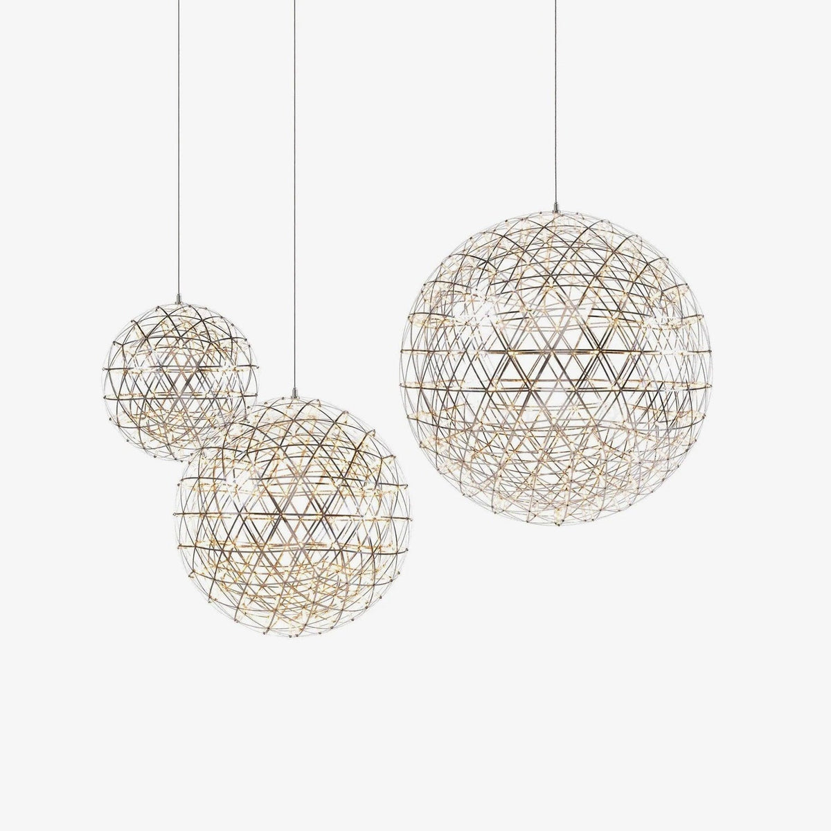 Delcourt Silber Spark Ball Pendelleuchte