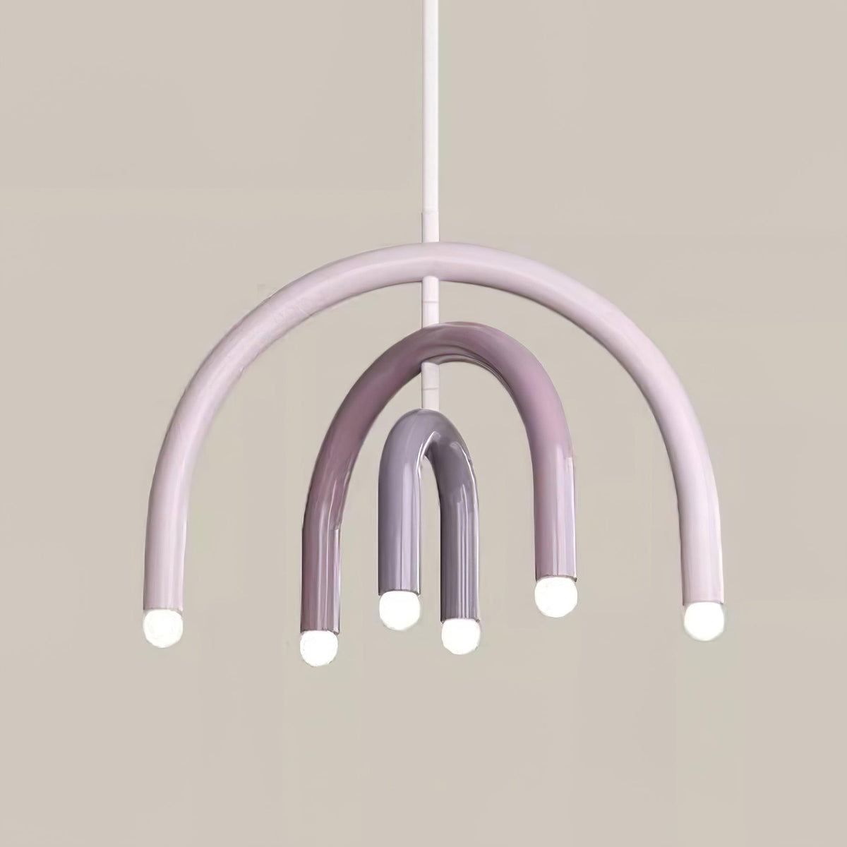 Regenbogen-Modell Metall-Arc-Pendelleuchte für Wohnzimmer und Esszimmer