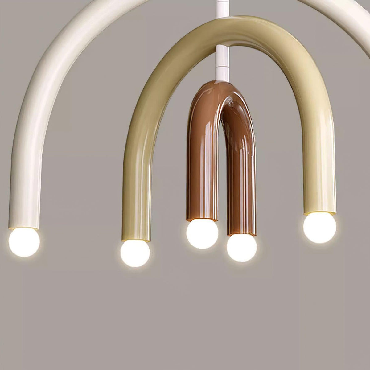 Regenbogen-Modell Metall-Arc-Pendelleuchte für Wohnzimmer und Esszimmer