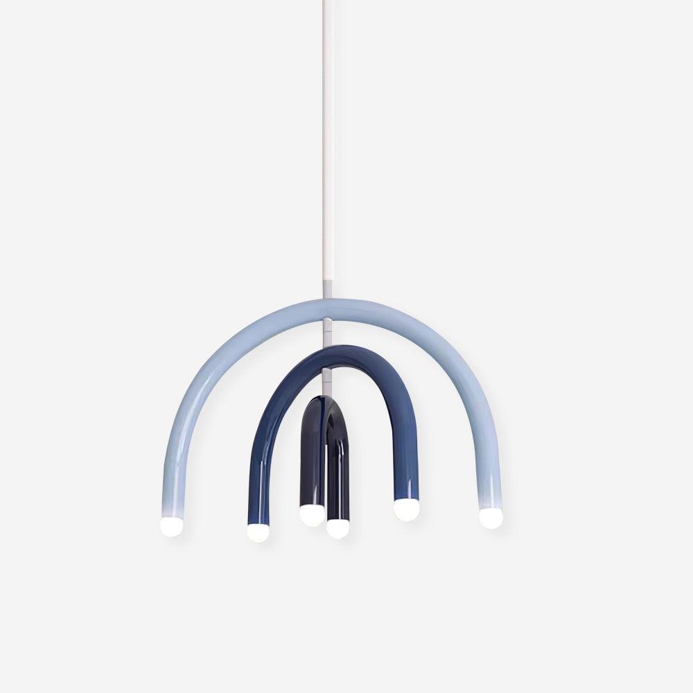 Regenbogen-Modell Metall-Arc-Pendelleuchte für Wohnzimmer und Esszimmer