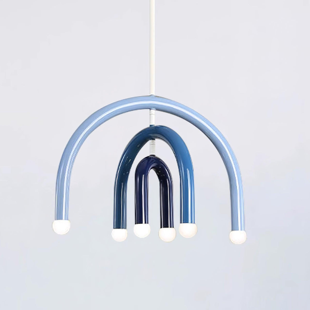Regenbogen-Modell Metall-Arc-Pendelleuchte für Wohnzimmer und Esszimmer