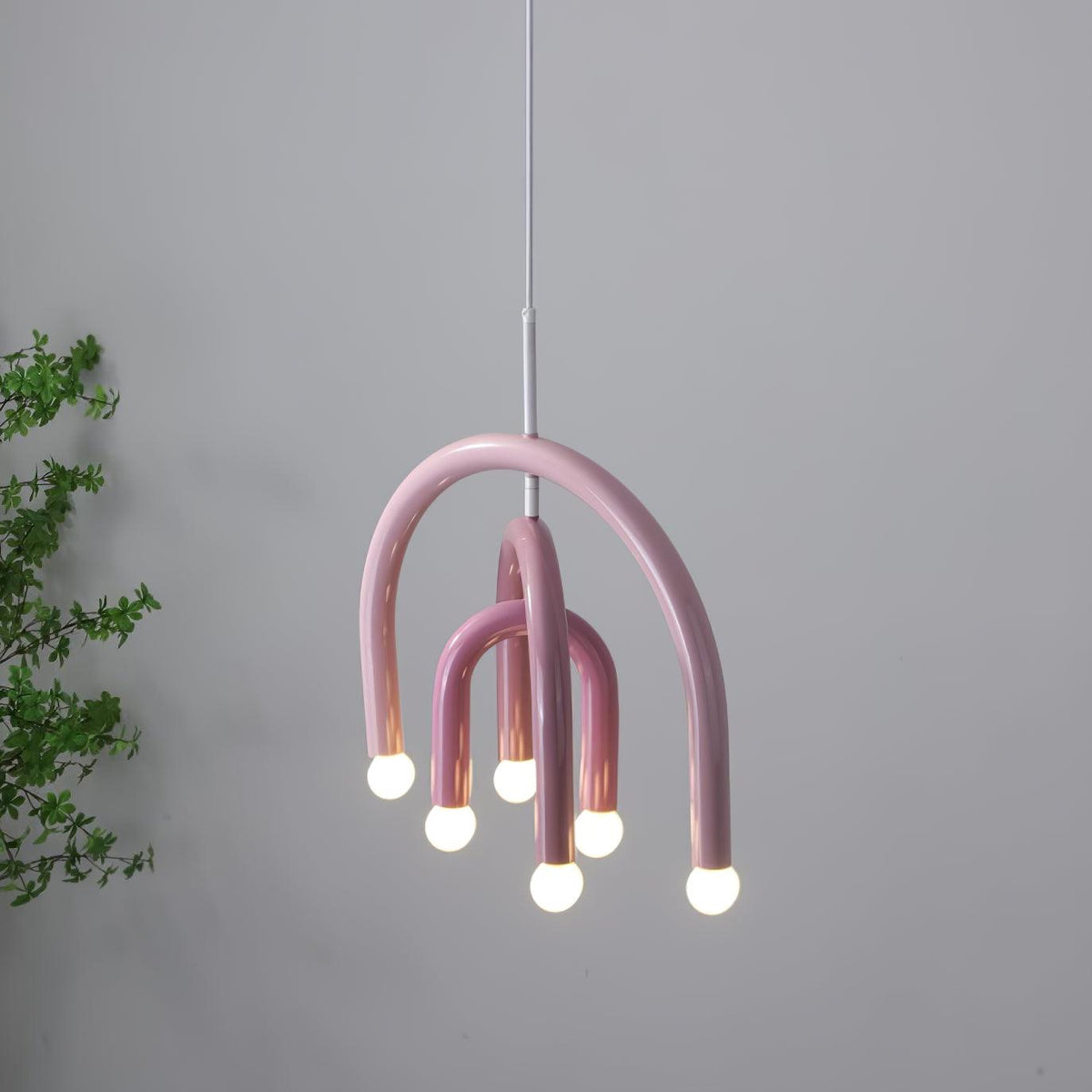 Regenbogen-Modell Metall-Arc-Pendelleuchte für Wohnzimmer und Esszimmer