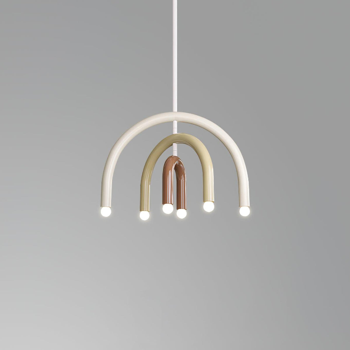 Regenbogen-Modell Metall-Arc-Pendelleuchte für Wohnzimmer und Esszimmer