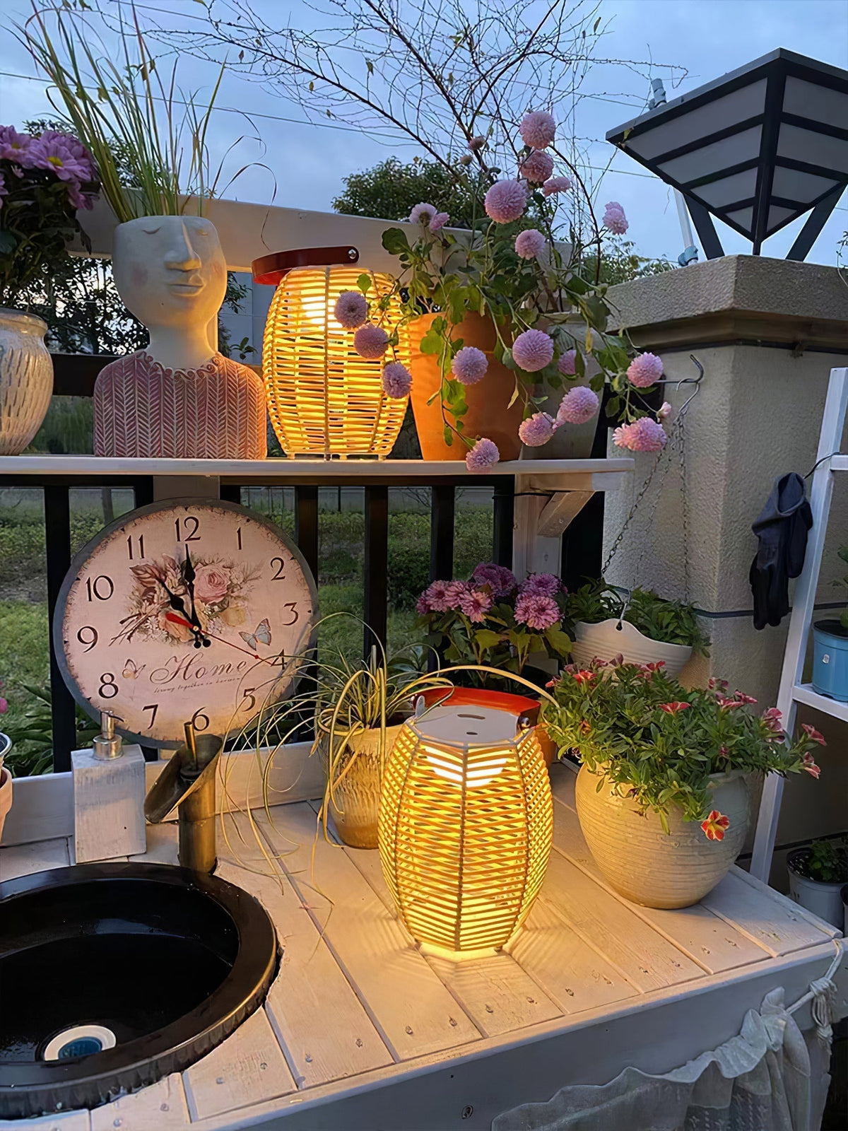 Olraeil Rattan Stehleuchte