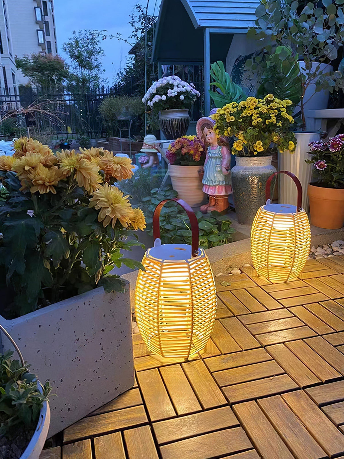 Olraeil Rattan Stehleuchte
