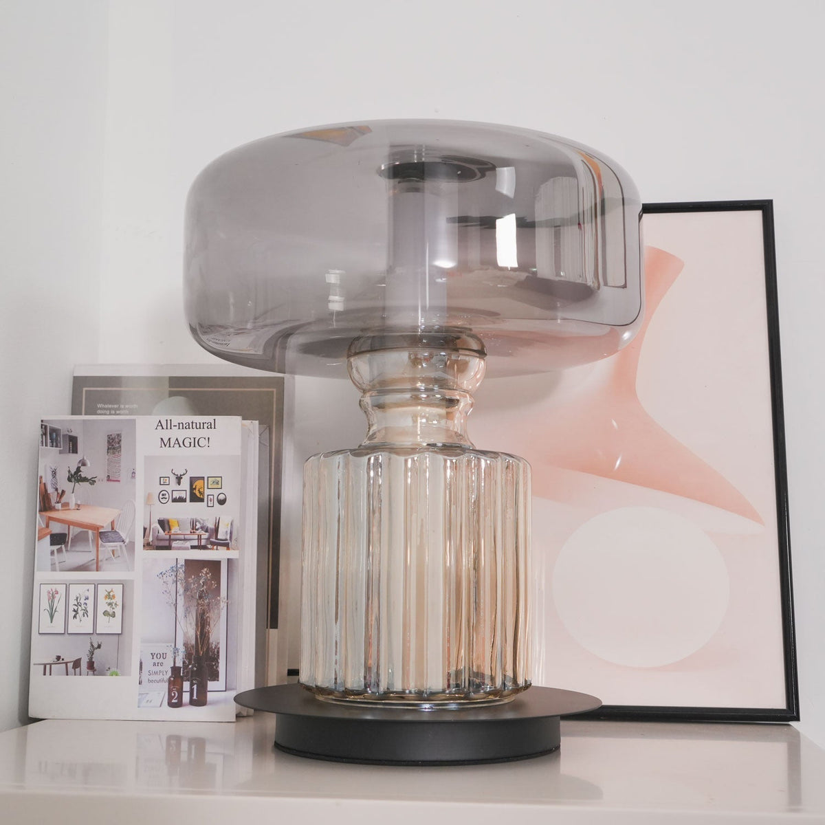 Svora modern Glas Tischleuchte