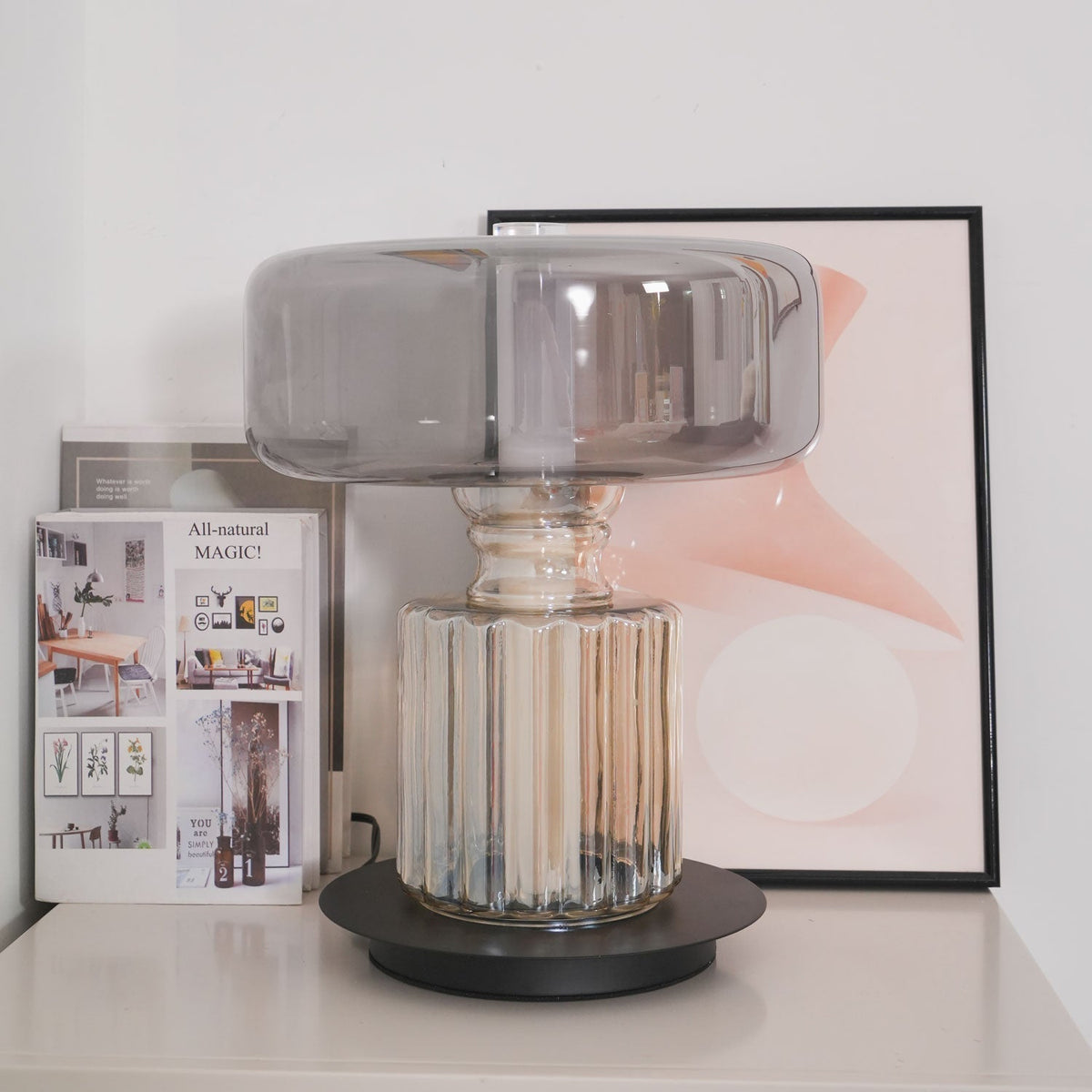 Svora modern Glas Tischleuchte