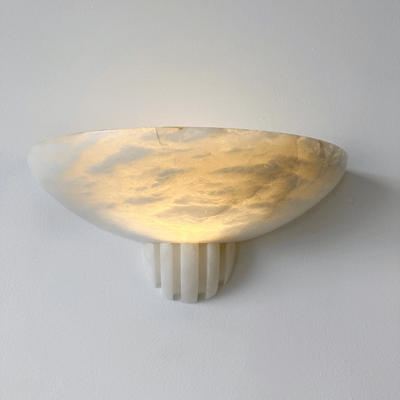 Rare Alabaster-Wandleuchte