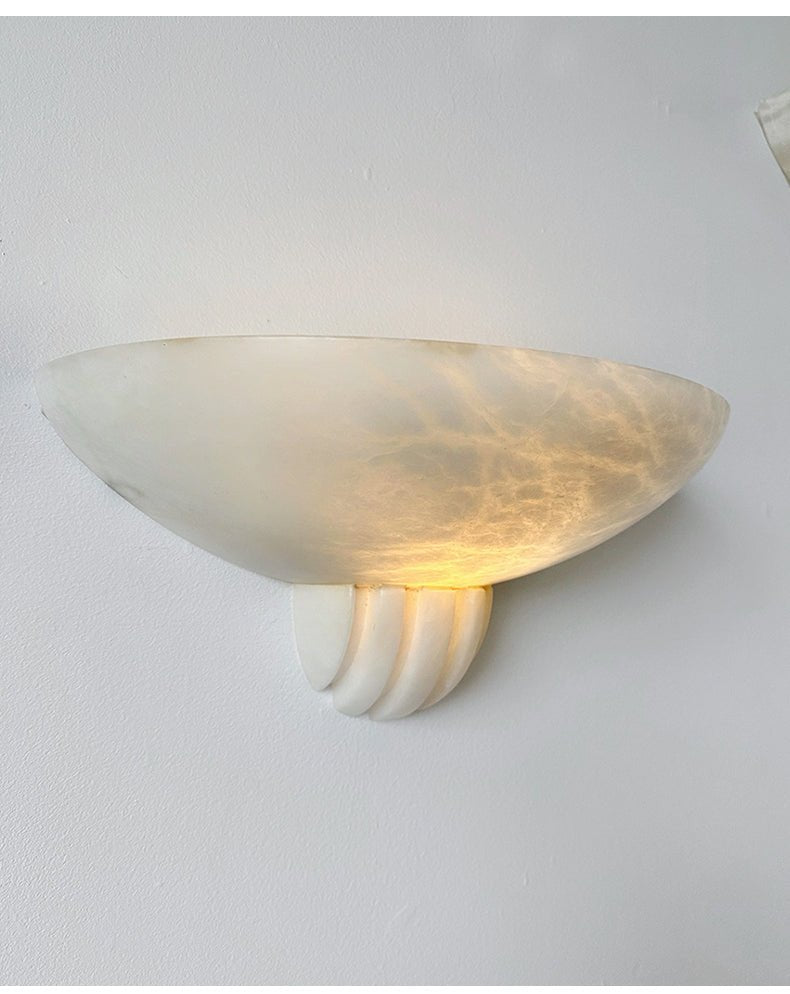Rare Alabaster-Wandleuchte