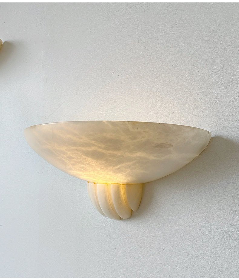 Rare Alabaster-Wandleuchte