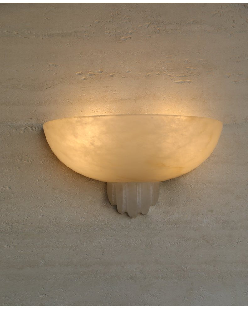 Rare Alabaster-Wandleuchte