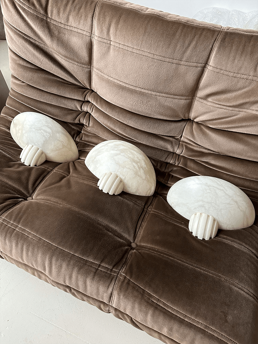 Rare Alabaster-Wandleuchte