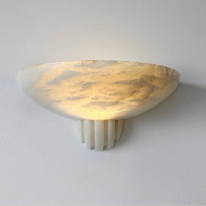 Rare Alabaster-Wandleuchte
