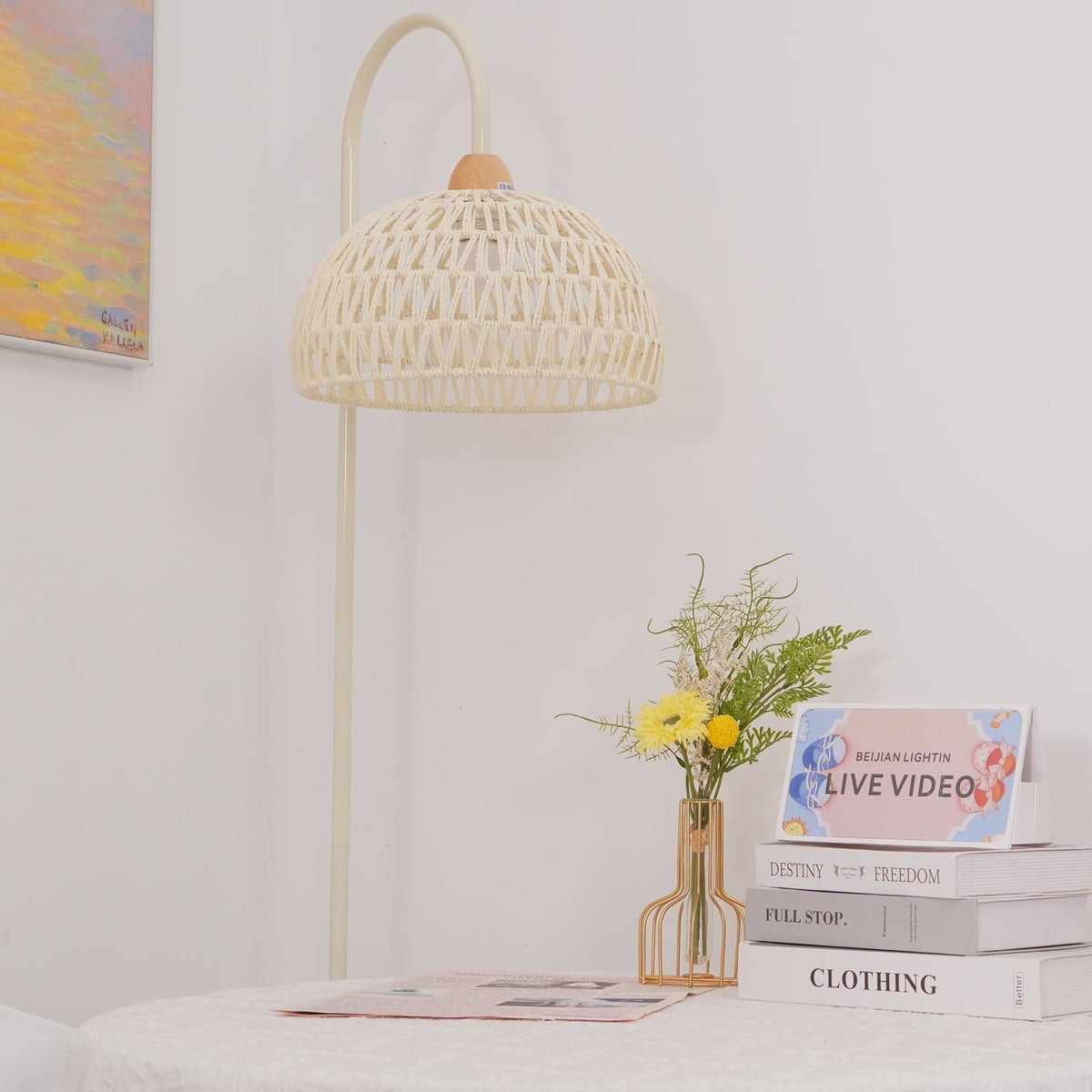 Tor Minimalistische Stehleuchte Beige