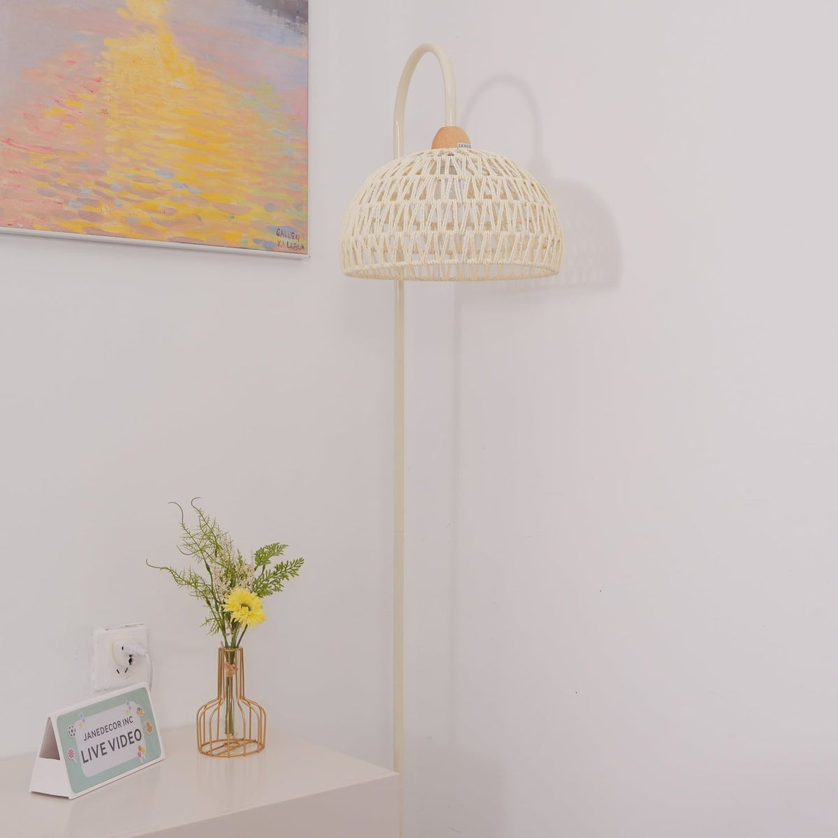 Tor Minimalistische Stehleuchte Beige