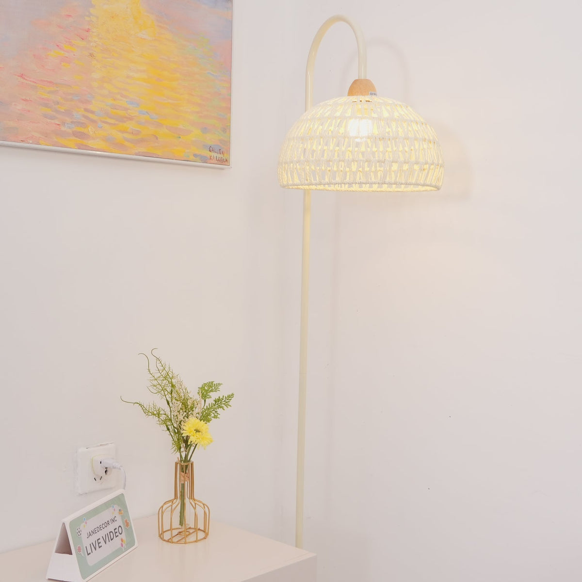 Tor Minimalistische Stehleuchte Beige