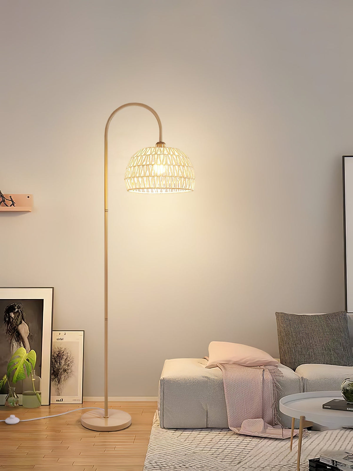 Tor Minimalistische Stehleuchte Beige