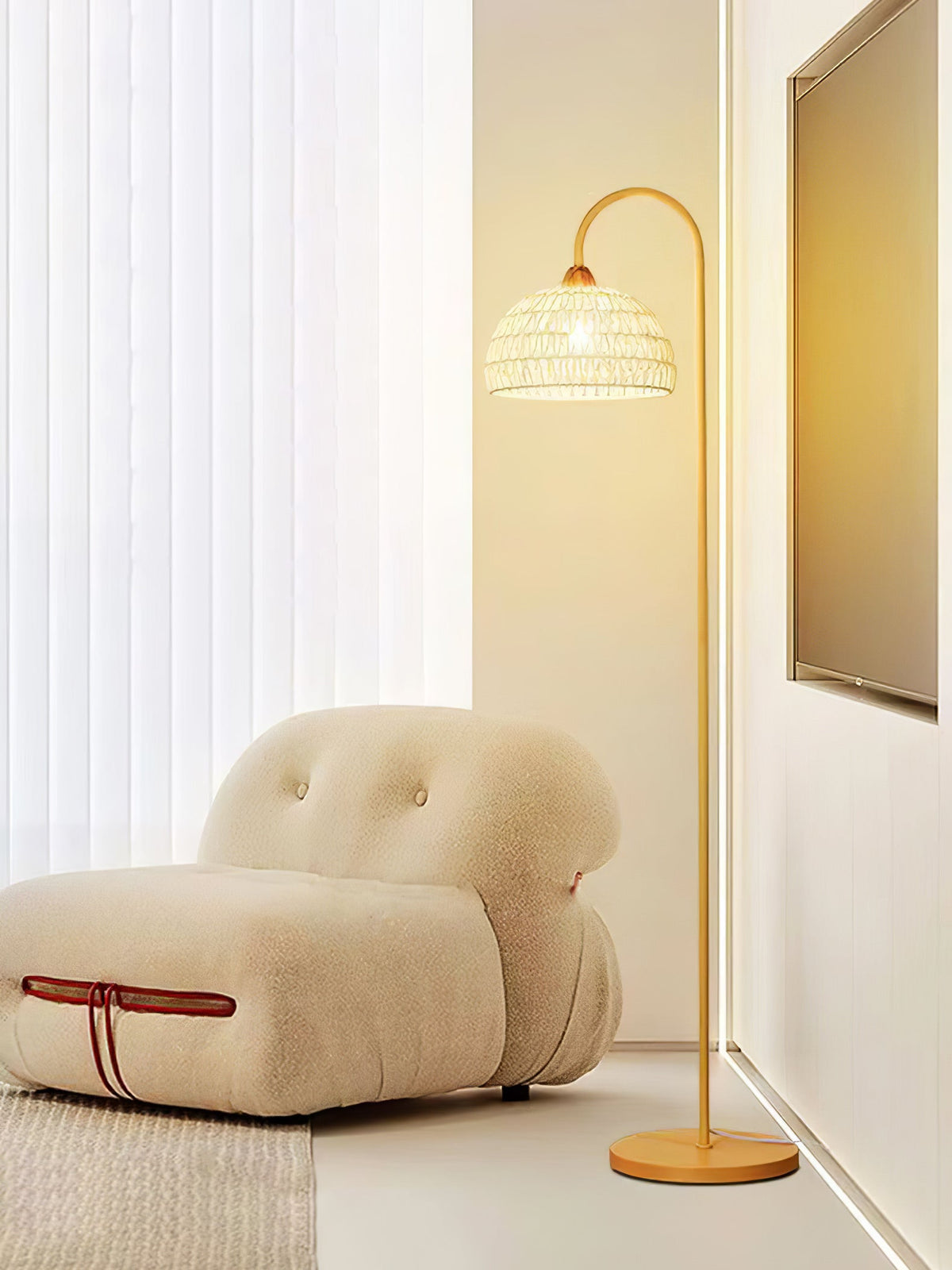 Tor Minimalistische Stehleuchte Beige