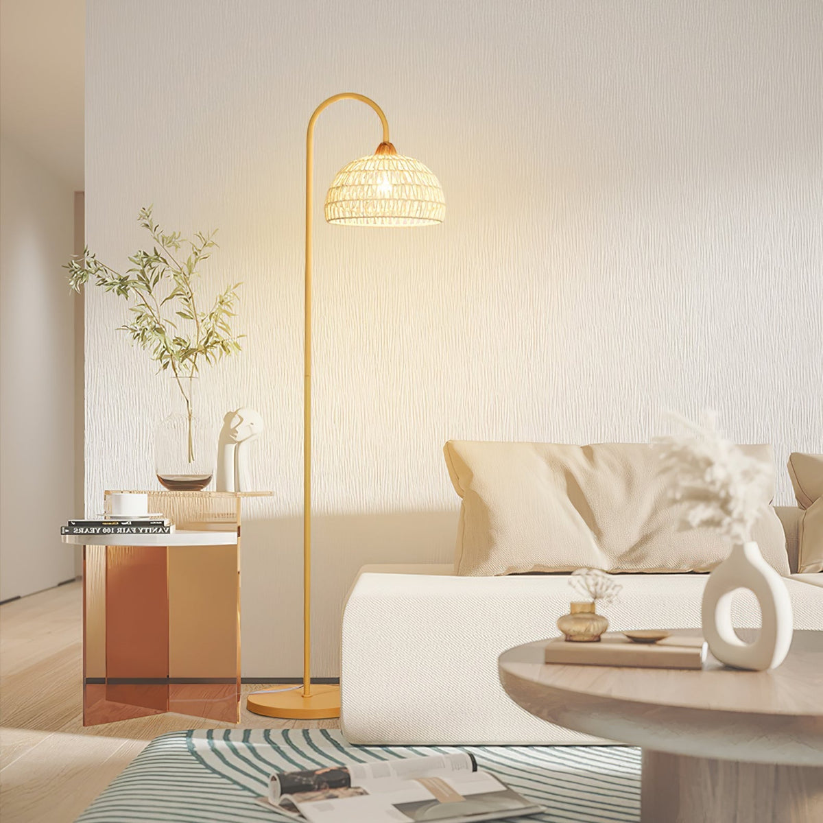 Tor Minimalistische Stehleuchte Beige