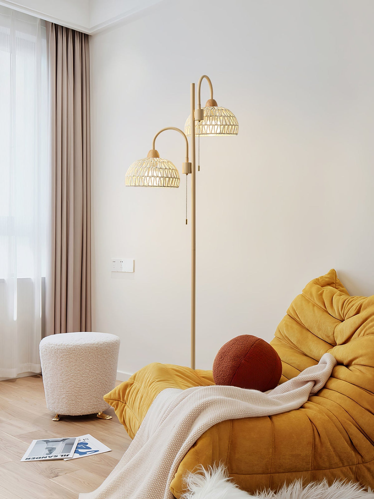 Tor Minimalistische Stehleuchte Beige