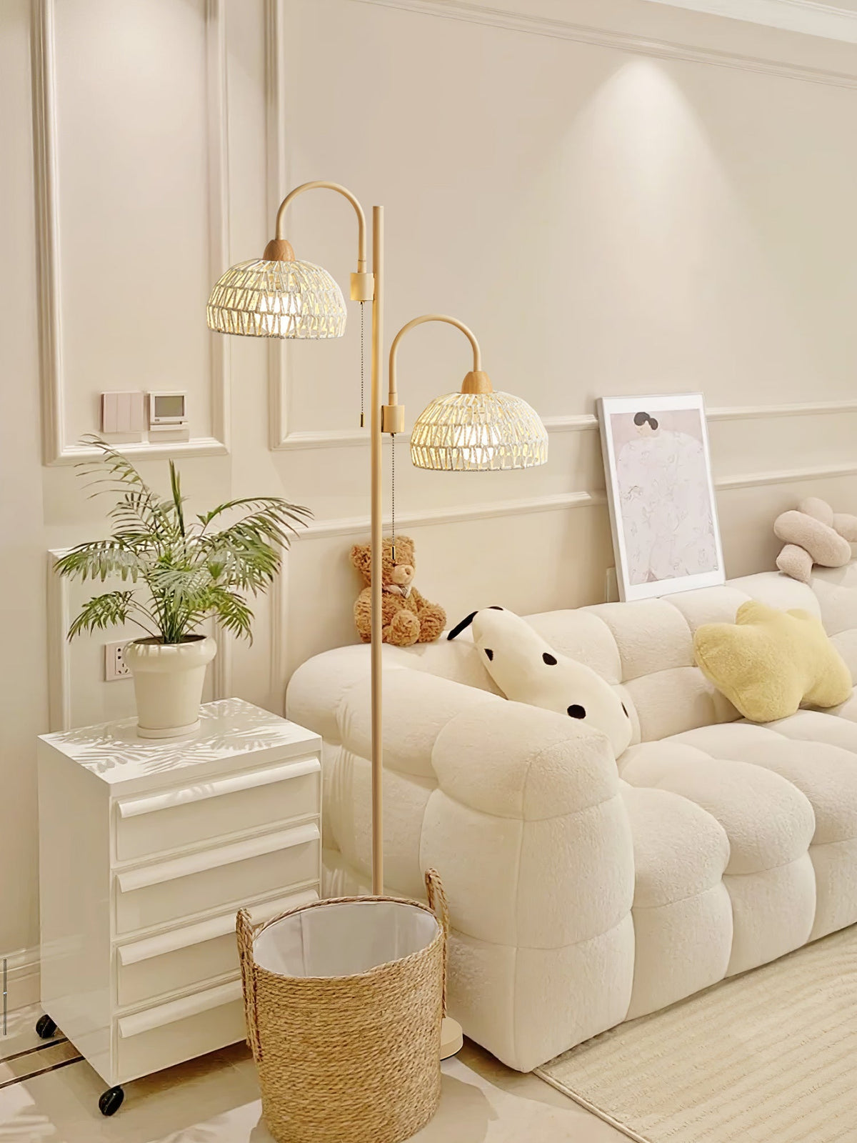 Tor Minimalistische Stehleuchte Beige