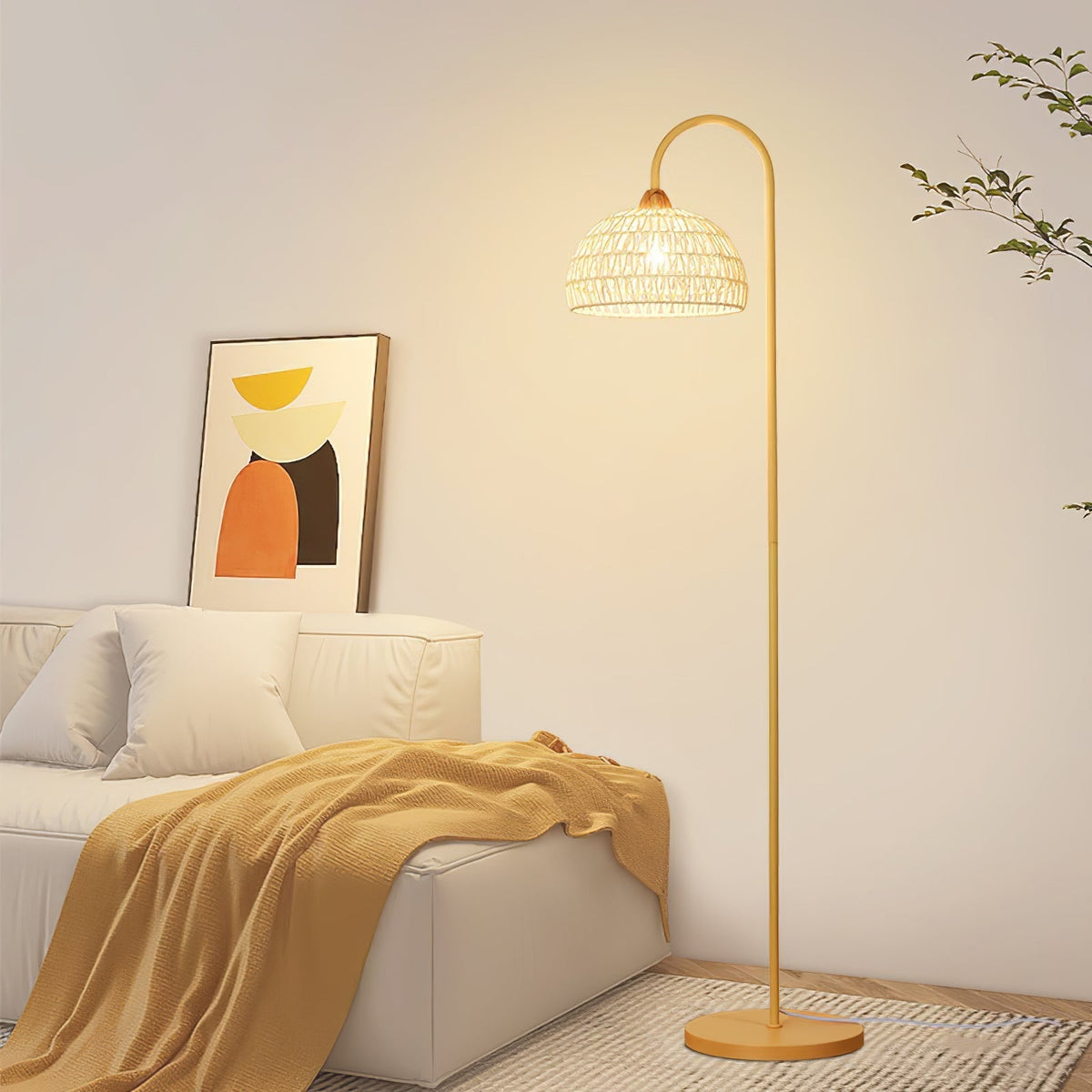 Tor Minimalistische Stehleuchte Beige