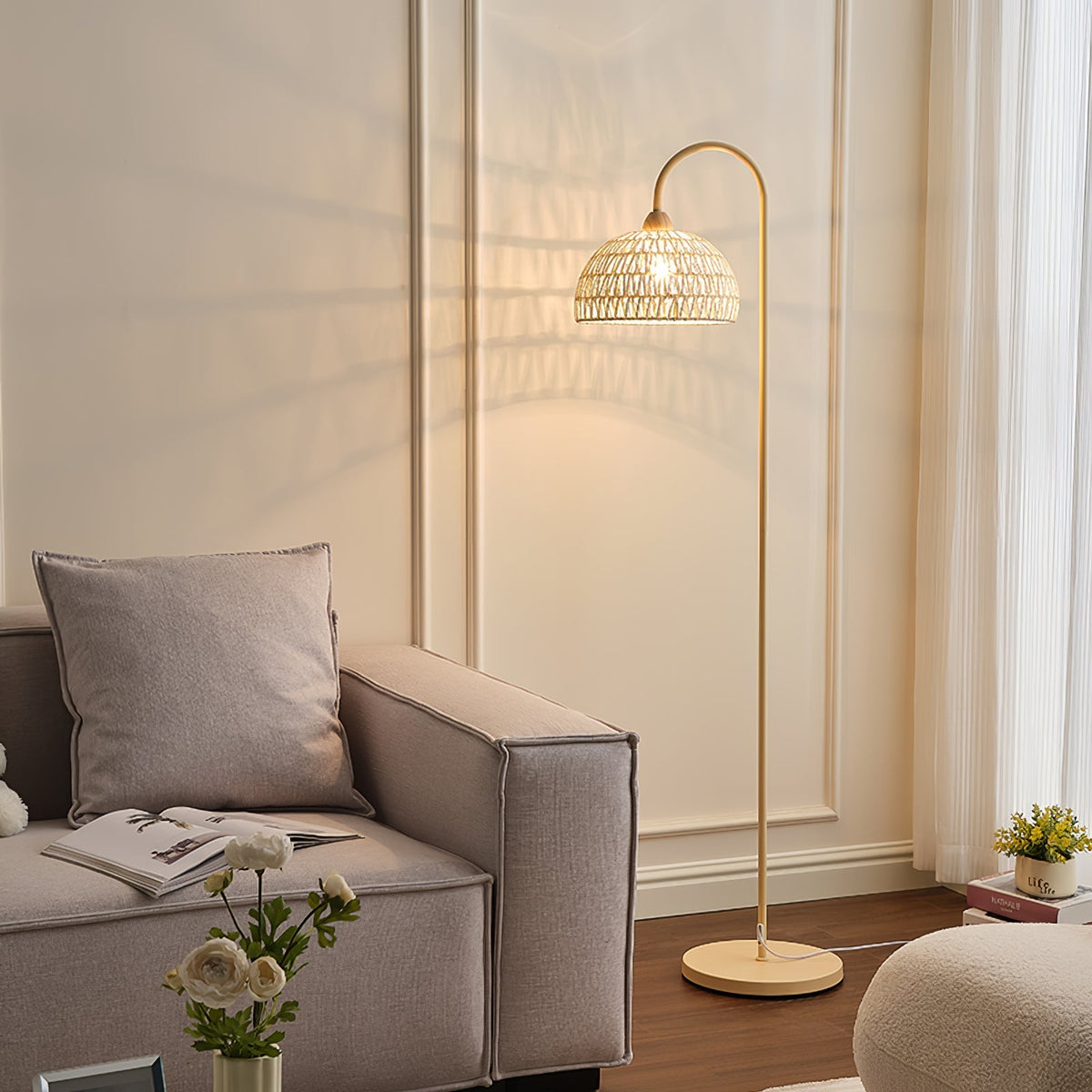 Tor Minimalistische Stehleuchte Beige