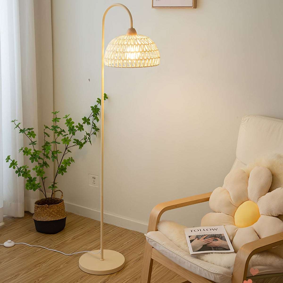 Tor Minimalistische Stehleuchte Beige