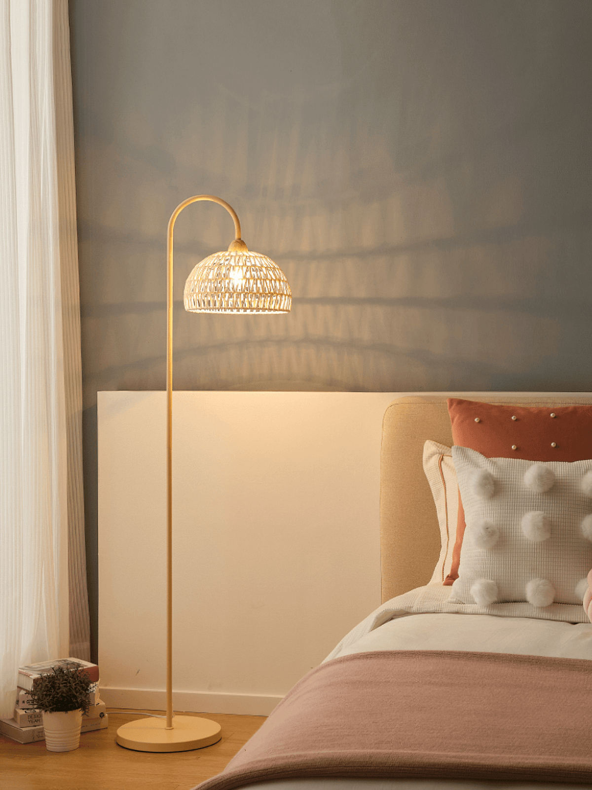 Tor Minimalistische Stehleuchte Beige