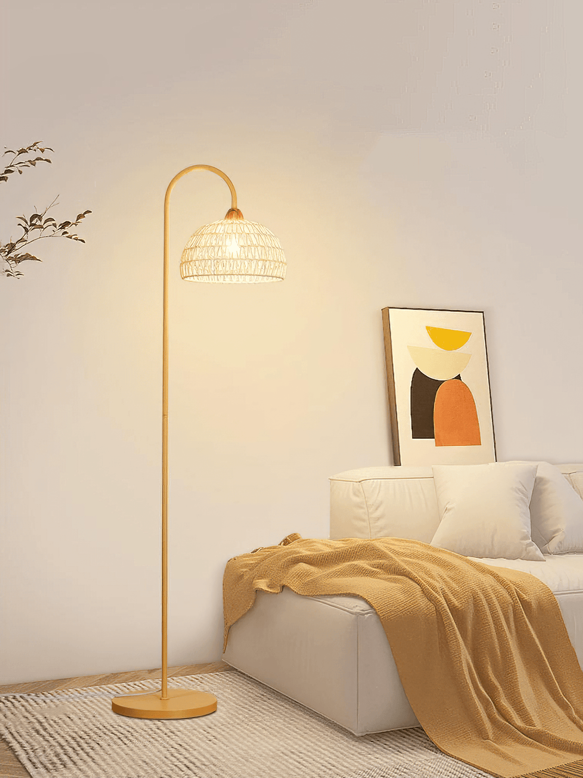 Tor Minimalistische Stehleuchte Beige