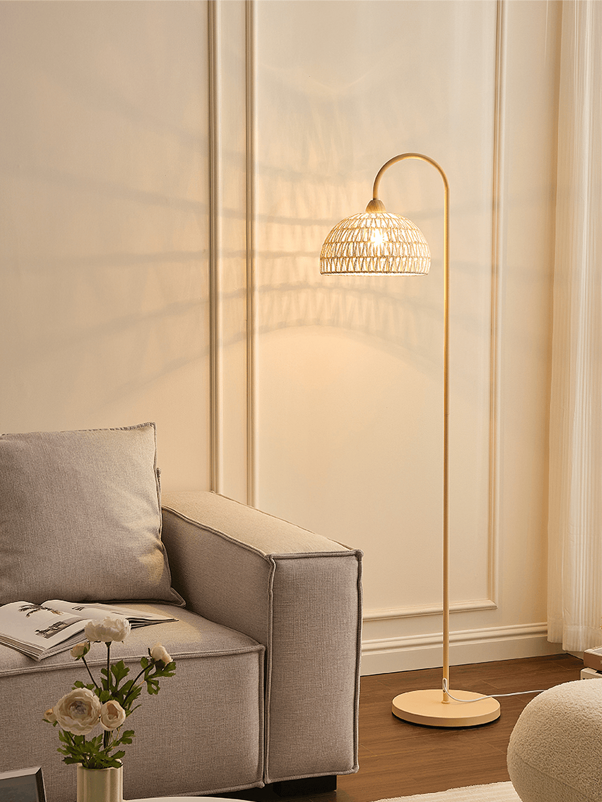 Tor Minimalistische Stehleuchte Beige