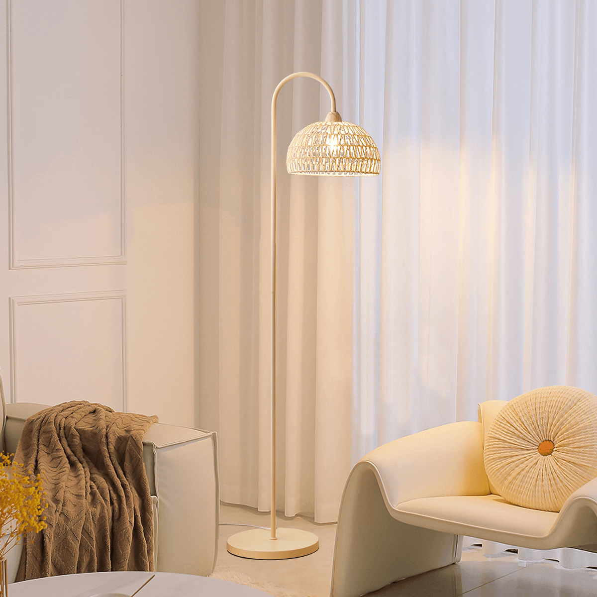 Tor Minimalistische Stehleuchte Beige