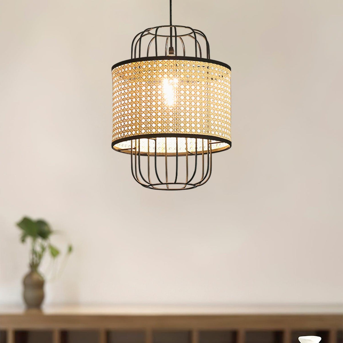Lven Premium Art Rattan Pendelleuchte