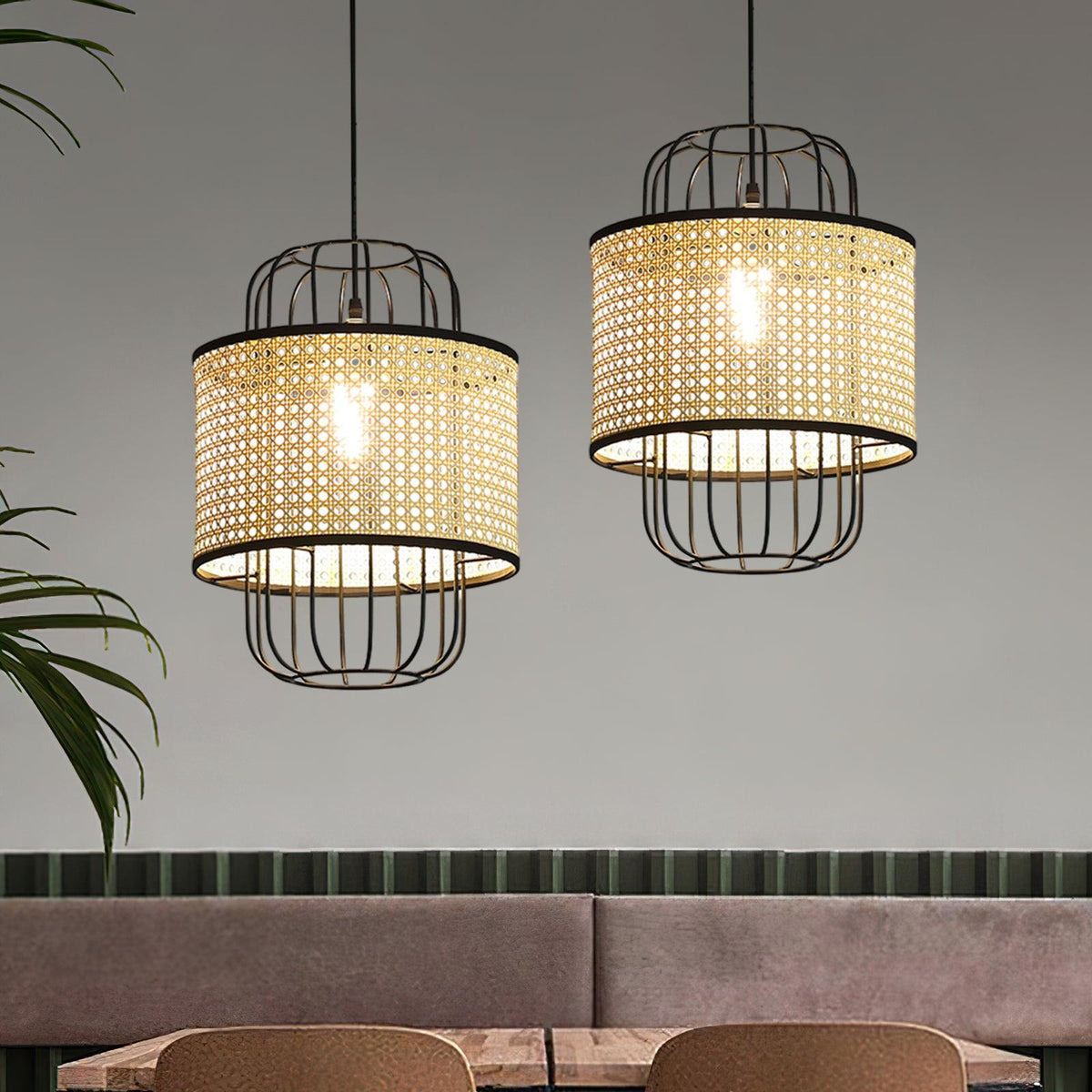 Lven Premium Art Rattan Pendelleuchte