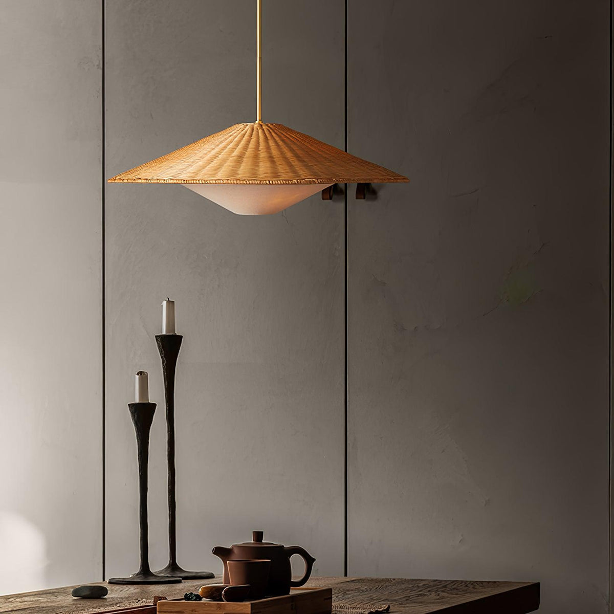 Kocan Rattan minimalistische Pendelleuchte
