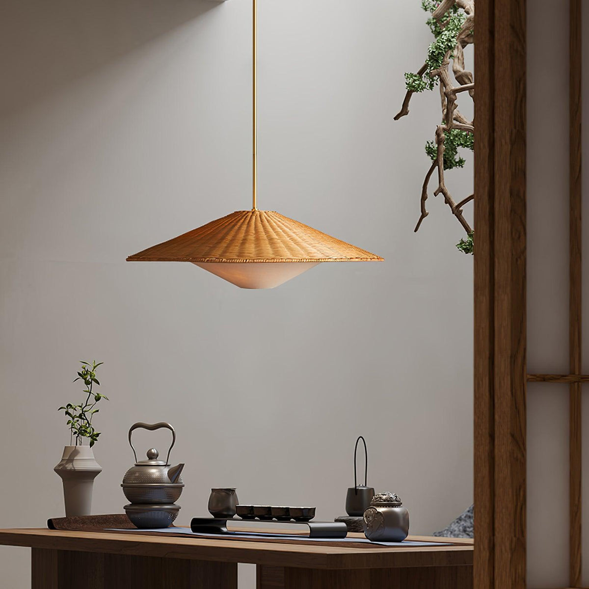 Kocan Rattan minimalistische Pendelleuchte