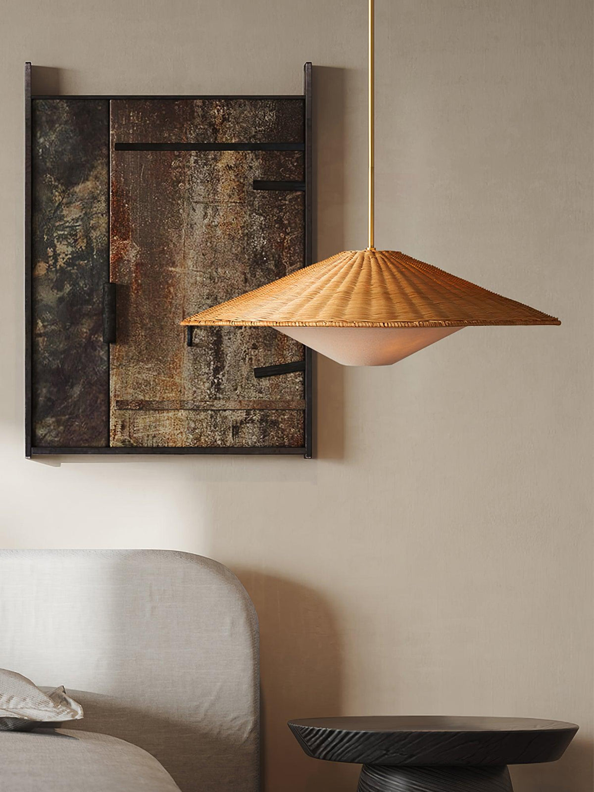Kocan Rattan minimalistische Pendelleuchte