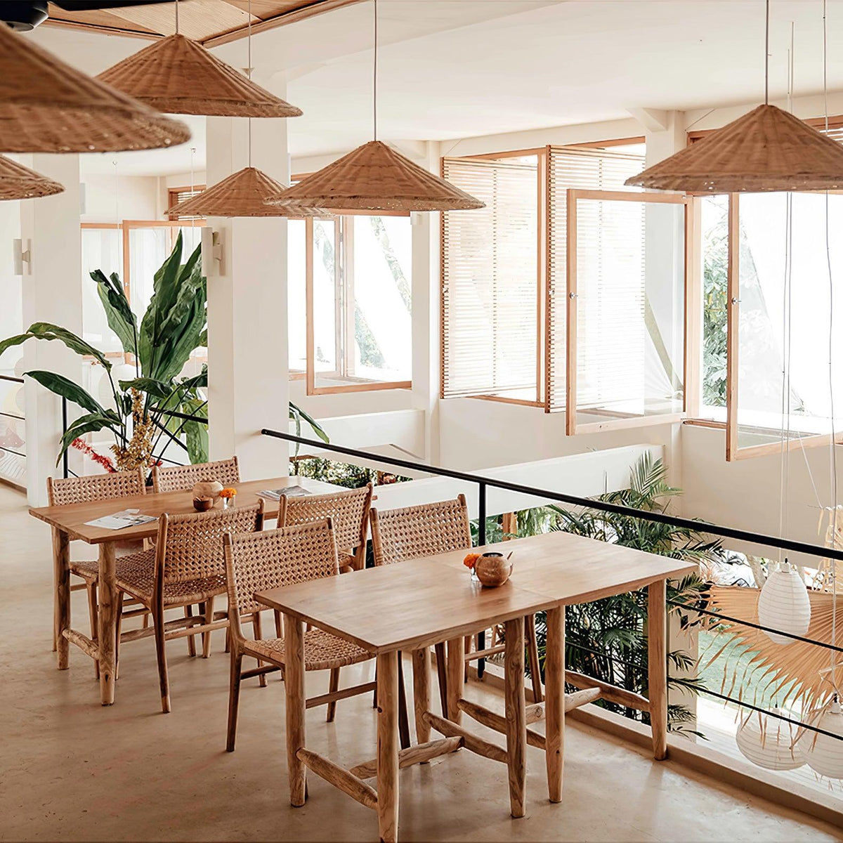 Kocan Rattan minimalistische Pendelleuchte