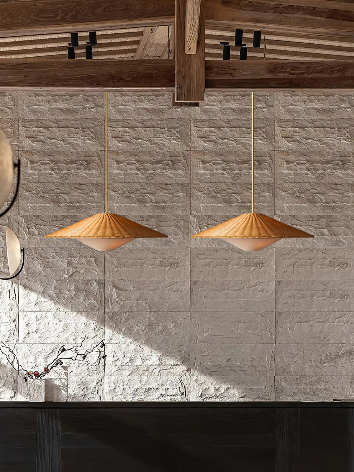 Kocan Rattan minimalistische Pendelleuchte