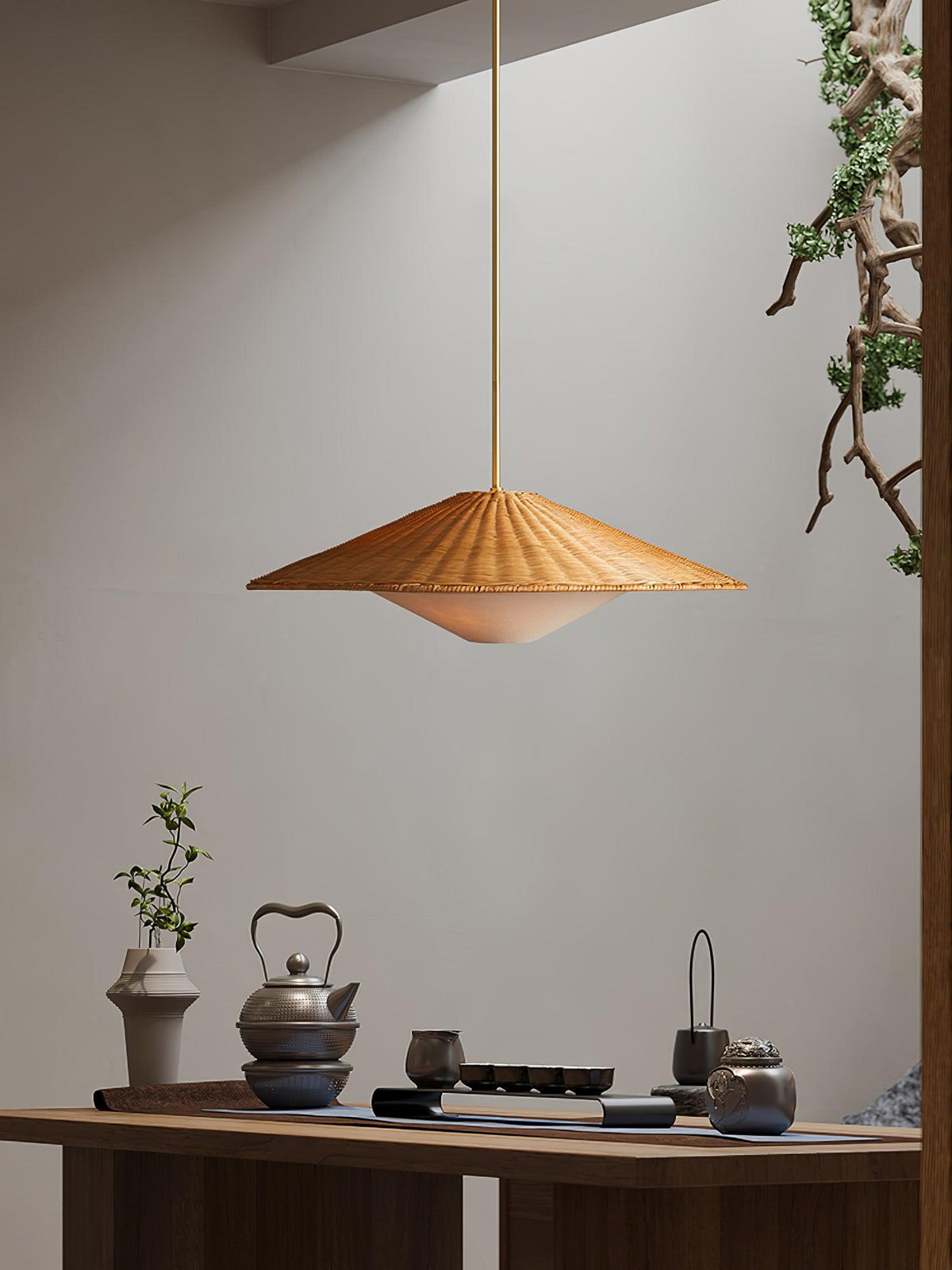 Kocan Rattan minimalistische Pendelleuchte