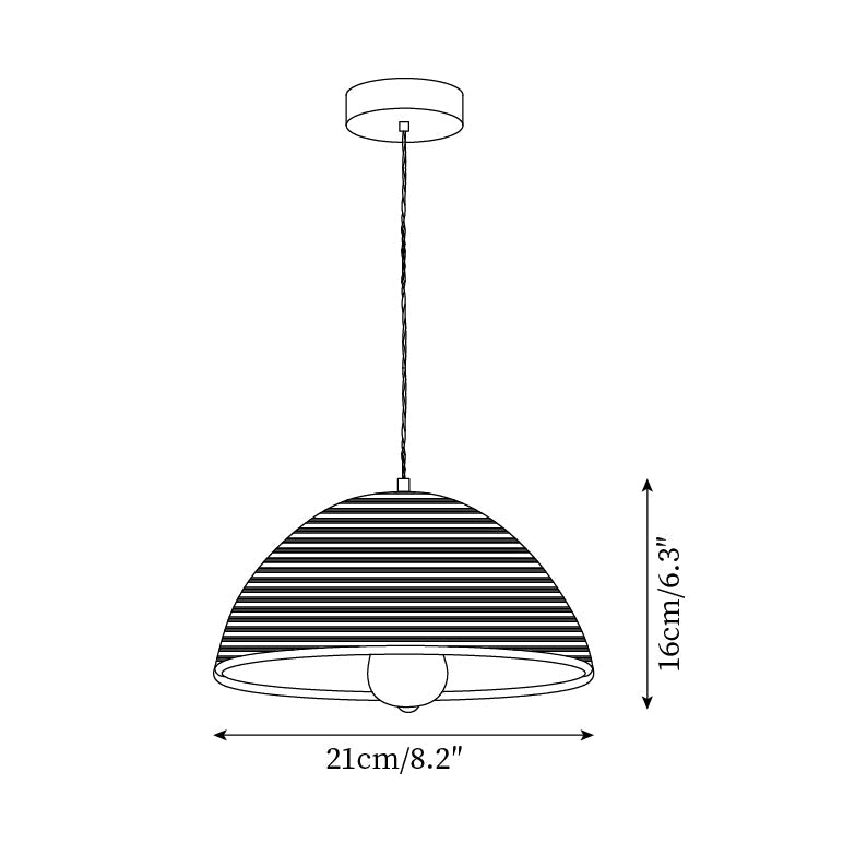 Pendelleuchte Rattan-Lampenschirm und Metallkörper Kegelform Natürlich Minimalistisch