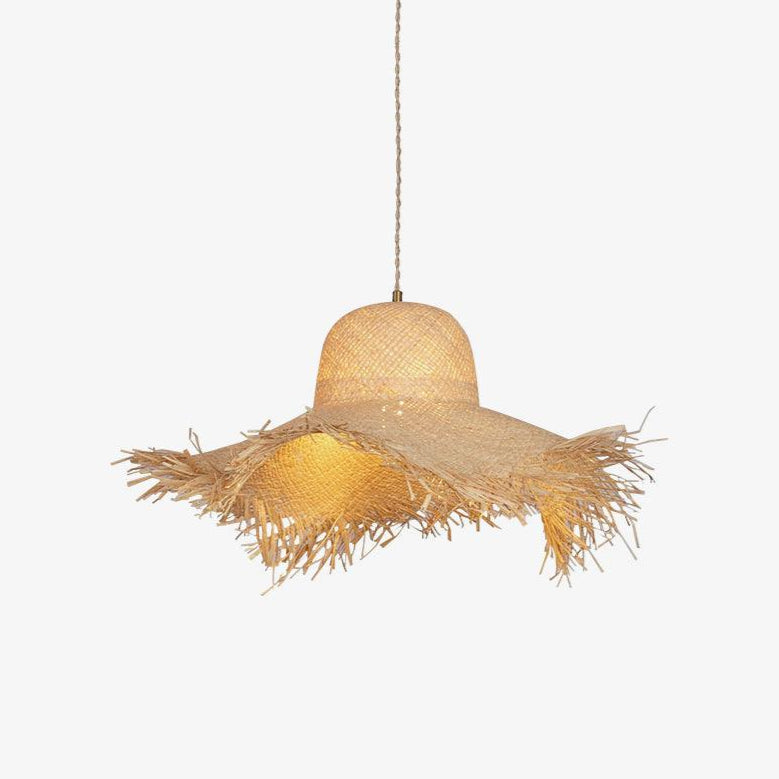 Vocan Rattan Vintage Pendelleuchte