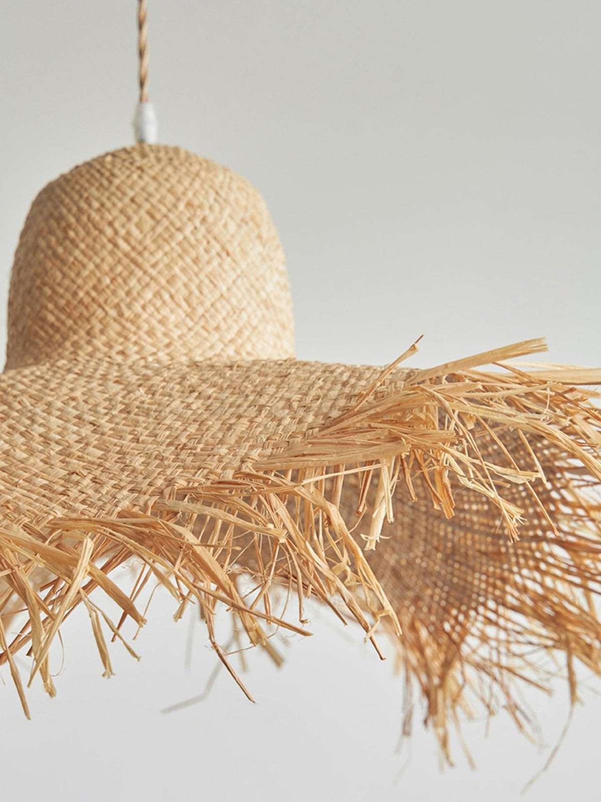 Vocan Rattan Vintage Pendelleuchte