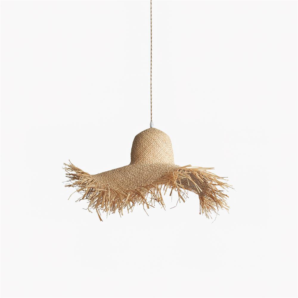 Vocan Rattan Vintage Pendelleuchte