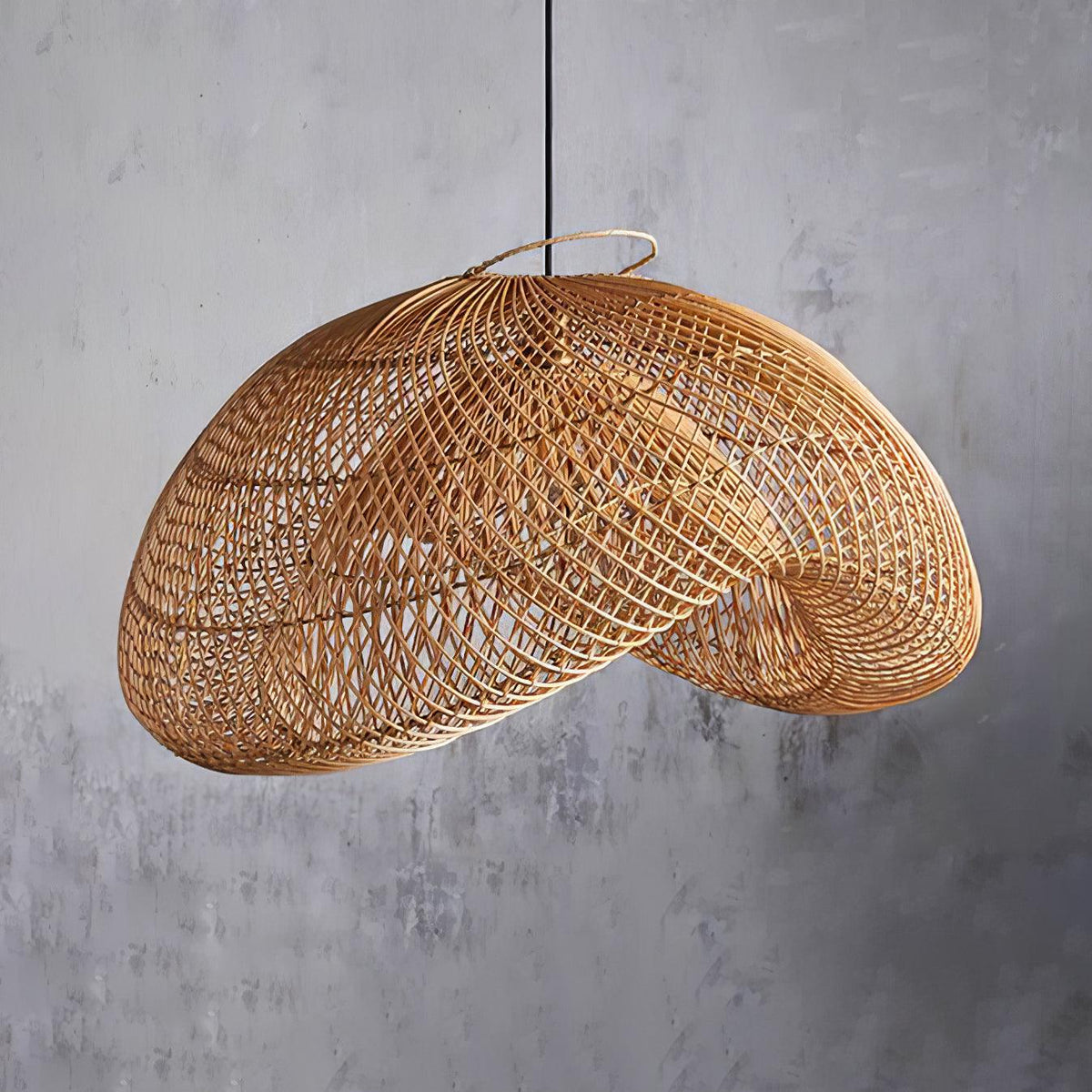 Averon Rattan Vintage Pendelleuchte