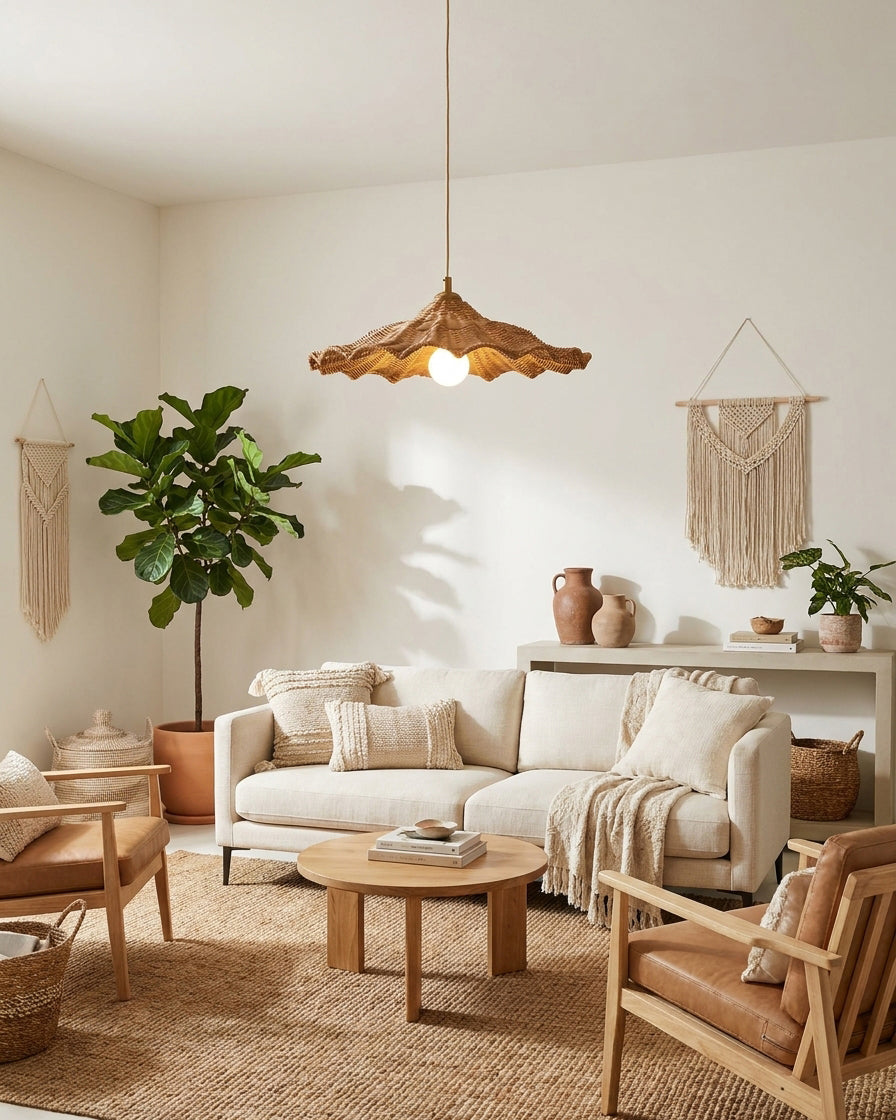 Canoiella Rattan Pendelleuchte