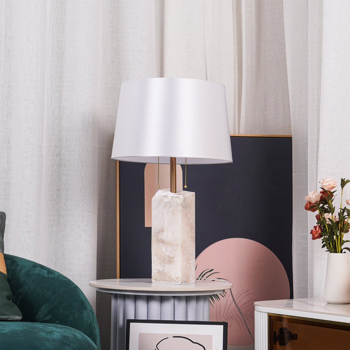 Gaveth Minimalistische Tischleuchte aus Alabaster