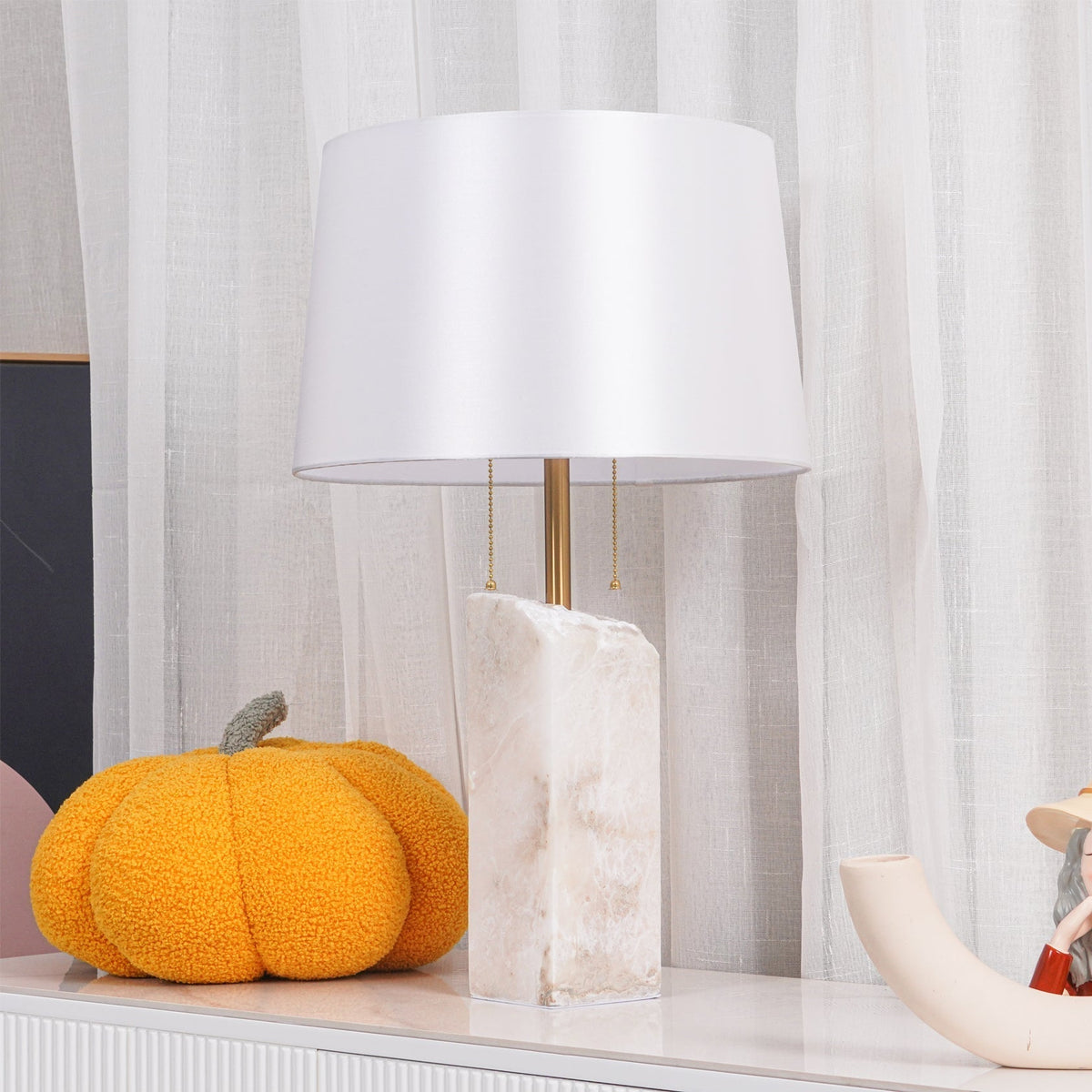 Gaveth Minimalistische Tischleuchte aus Alabaster