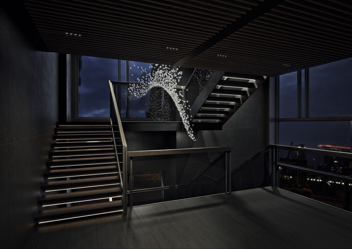OreStone Grand Quartz Kristall Kronleuchter anpassbar